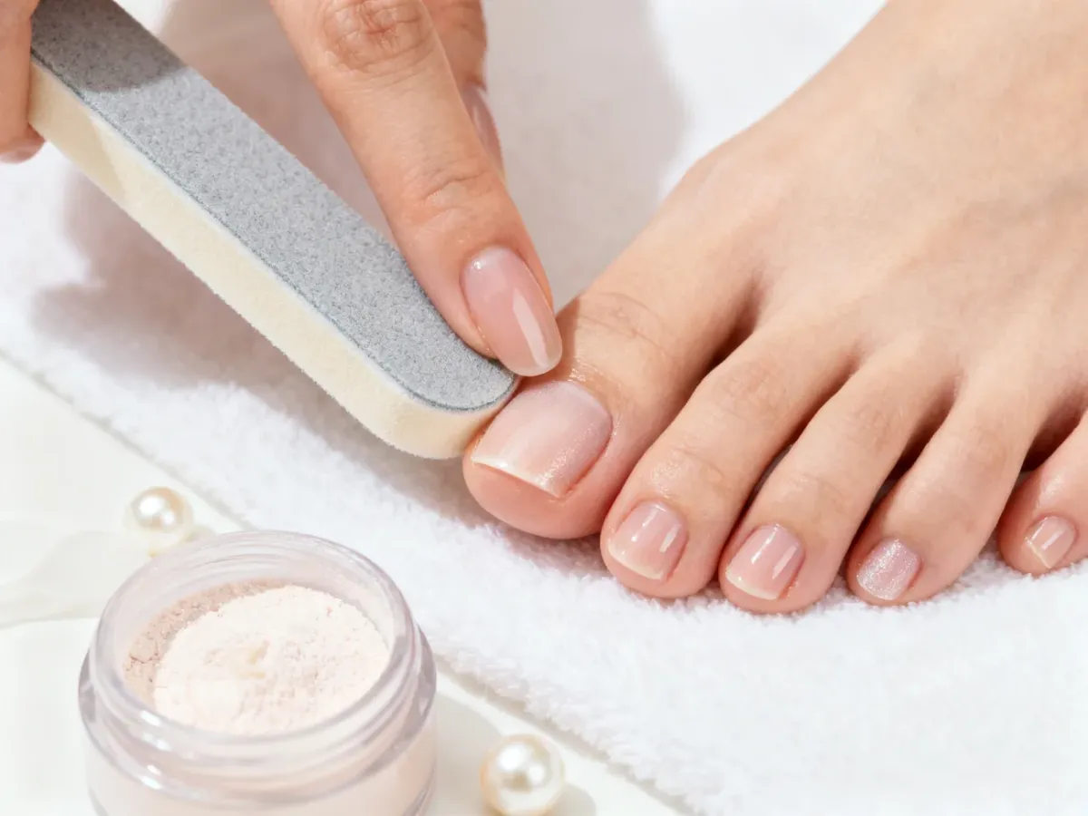 Zabieg pedicure japońskiego z polerowaniem naturalnych paznokci stóp
