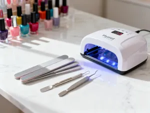 Profesjonalna miska do pedicure z płatkami róż i olejkami, tworząca relaksującą atmosferę w salonie kosmetycznym.