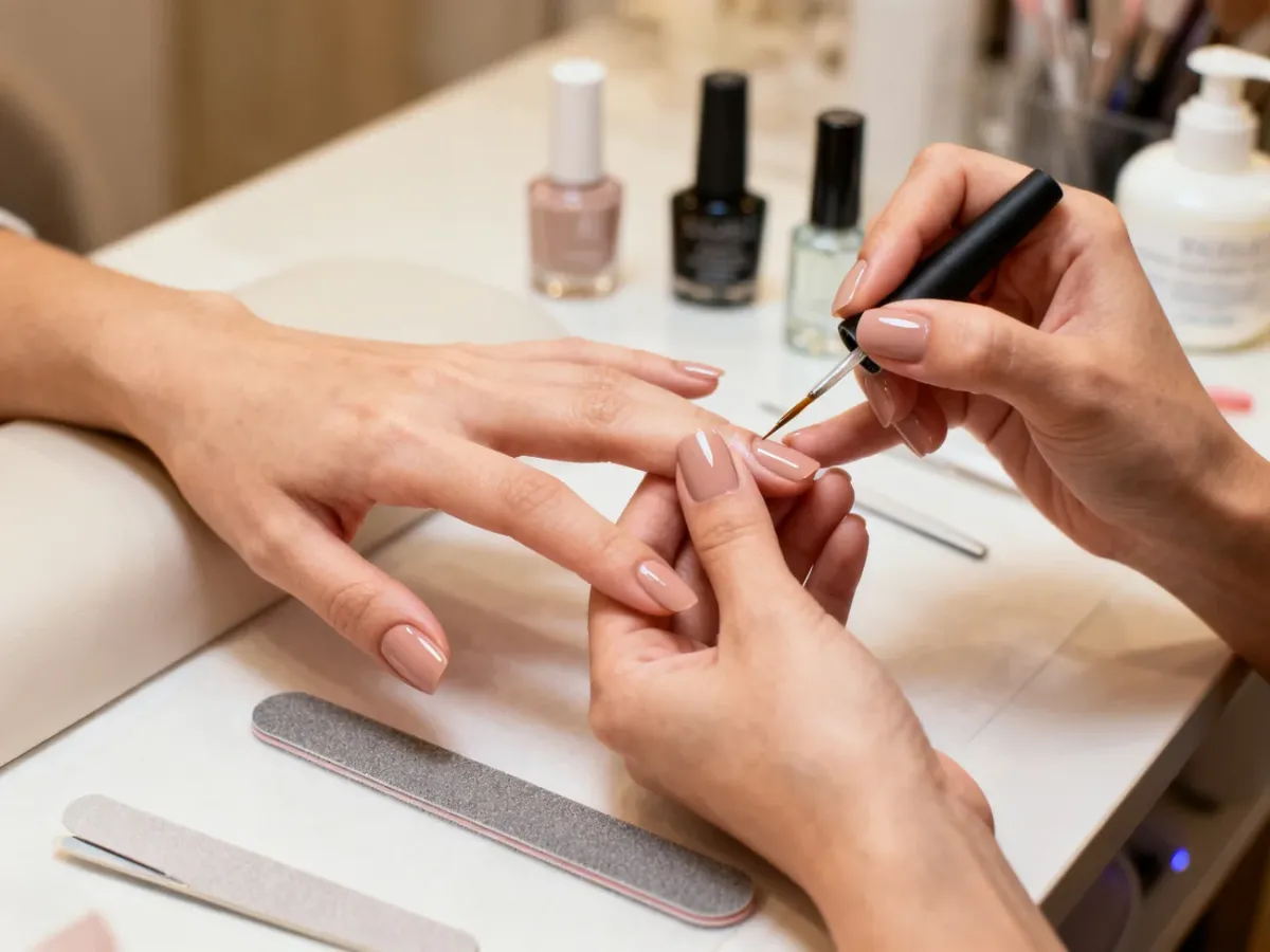 Zabieg manicure klasycznego z malowaniem naturalnych paznokci