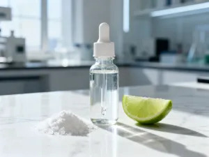 Naturalne składniki do pielęgnacji włosów: miód, aloes i olej kokosowy na drewnianym stole w słonecznej łazience.