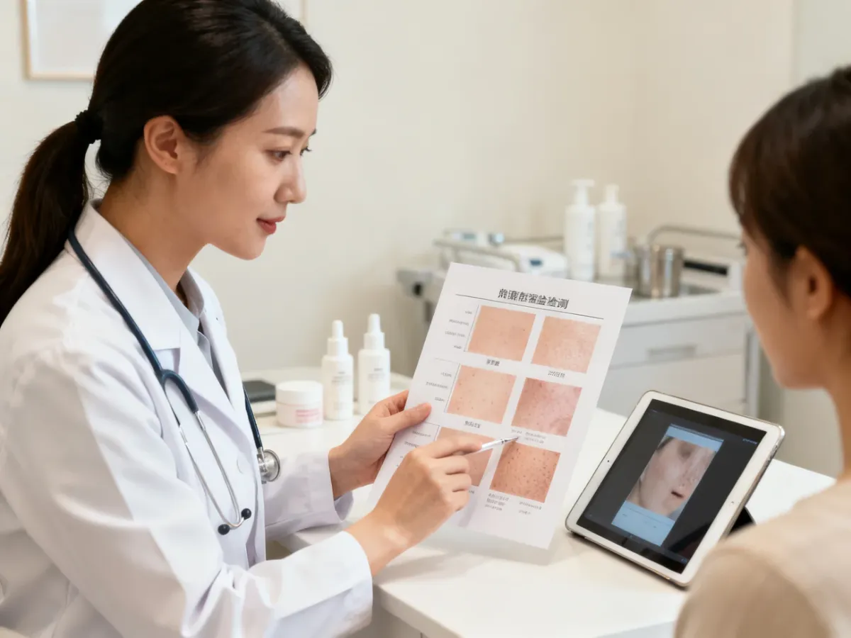Konsultacja dermatologiczna dotycząca metod leczenia przebarwień skóry